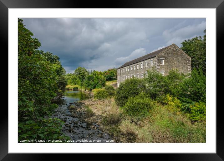 The Water of Fleet river and Mill at Gatehouse, Dumfries and Galloway, Scotland Framed Mounted Print by SnapT Photography