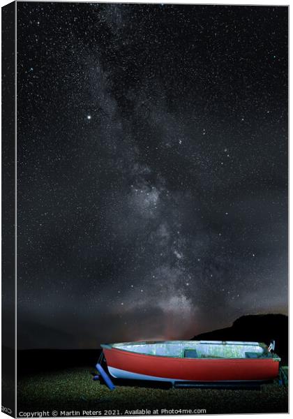 Cosmic Magic at Dunwich Beach Canvas Print by Martin Yiannoullou