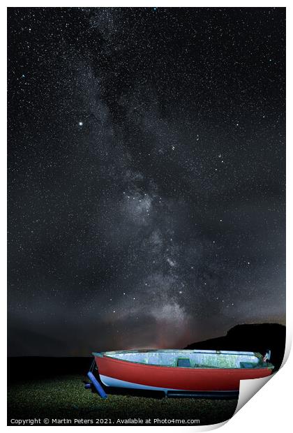 Cosmic Magic at Dunwich Beach Print by Martin Yiannoullou