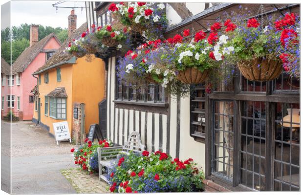 Kersey, Suffolk Canvas Print by Graham Custance