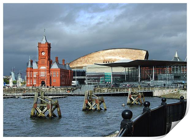 Cardiff Bay Print by Steve Purnell