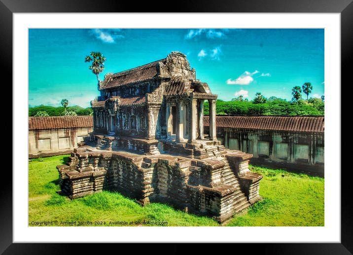 Angkor Wat Temple Framed Mounted Print by Arnaud Jacobs
