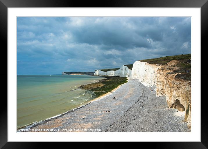The Seven Sisters - Sussex Framed Mounted Print by Donald Davis