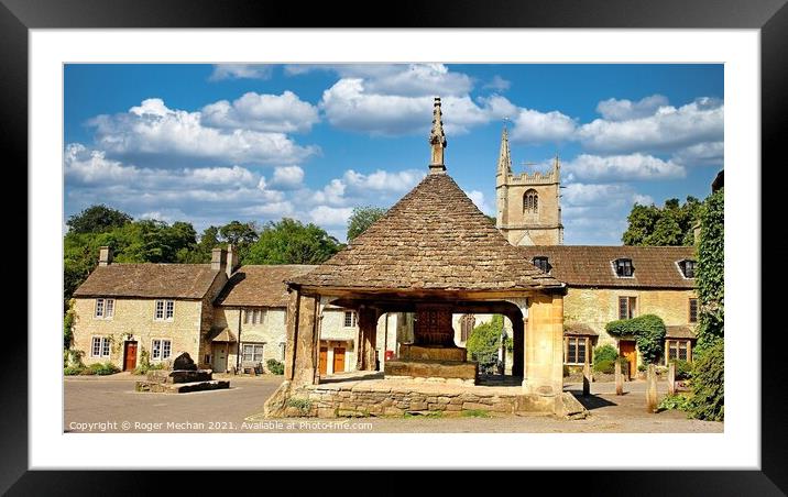The Charming Market Cross of Castle Combe Framed Mounted Print by Roger Mechan
