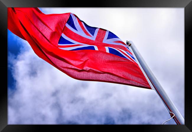 The Red Ensign Framed Print by Jacqi Elmslie