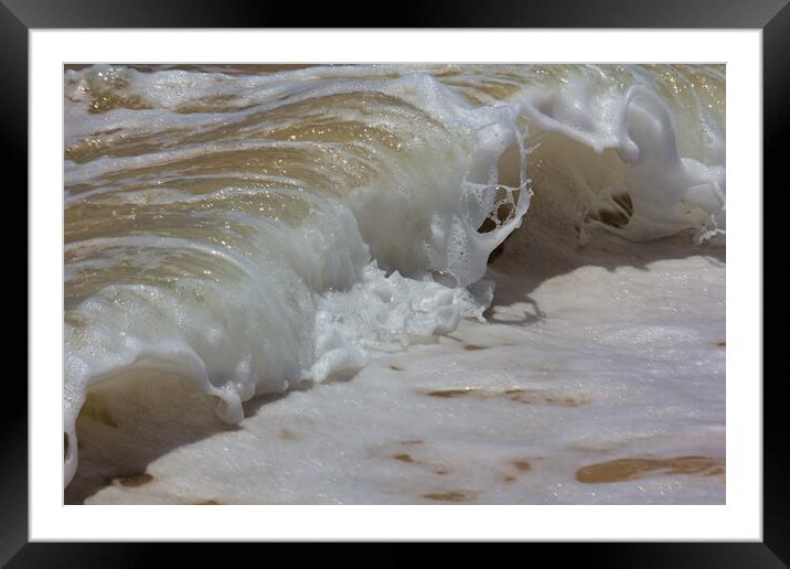 Breaking Wave in the Surf Framed Mounted Print by Jeremy Hayden