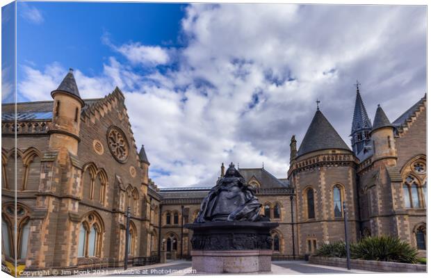 Queen Victoria's Statue, Dundee Canvas Print by Jim Monk