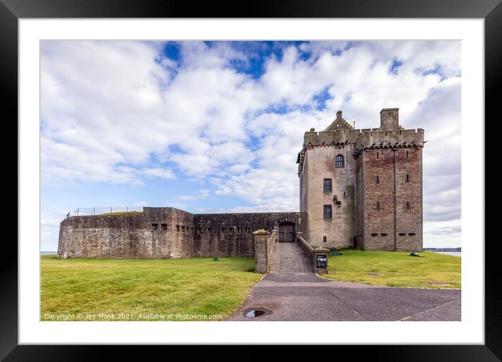 Broughty Castle, Dundee. Framed Mounted Print by Jim Monk