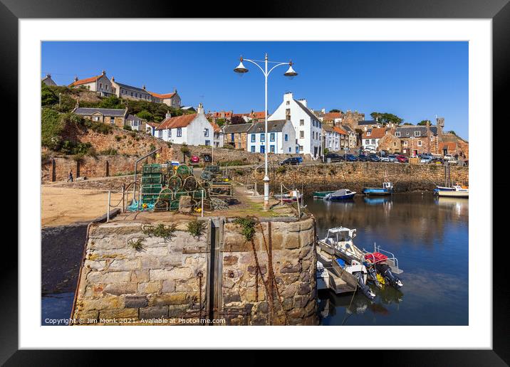 Crail Harbour,  East Neuk of Fife Framed Mounted Print by Jim Monk
