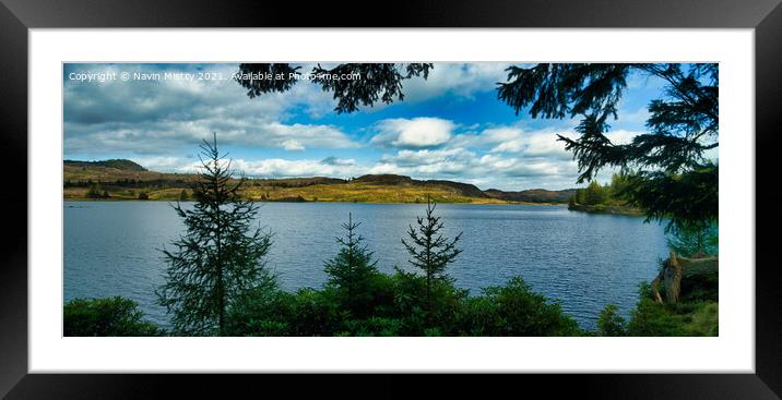 Loch Ordie near Dunkeld, Perthshire Framed Mounted Print by Navin Mistry