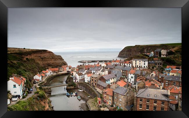 Staithes Harbour Framed Print by Adam Payne