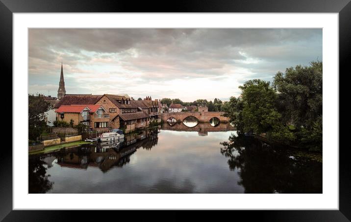 St.Ives Quays Cambridgeshire Framed Mounted Print by Adam Payne
