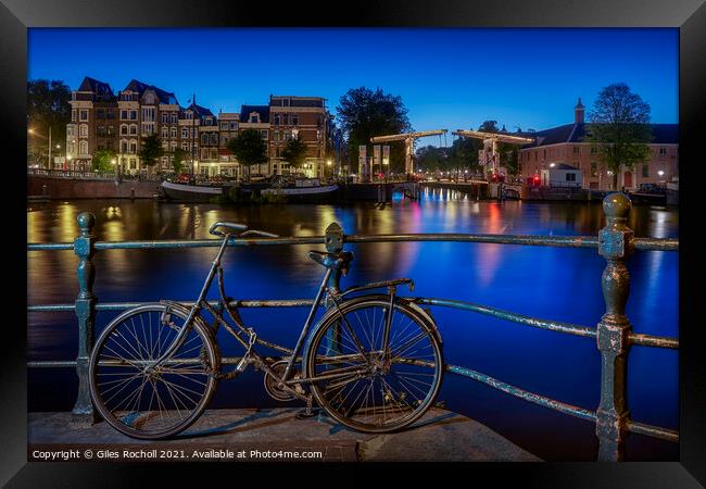 Bicycle bike Amsterdam Netherlands Framed Print by Giles Rocholl