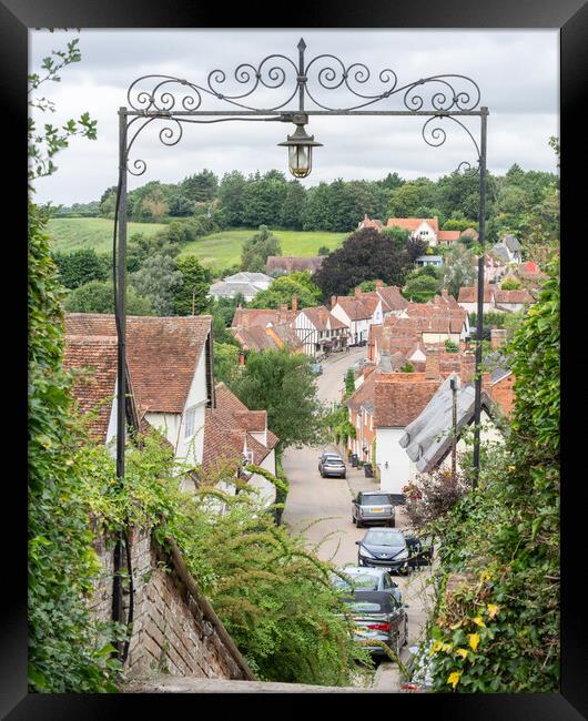 Kersey, Suffolk Framed Print by Graham Custance