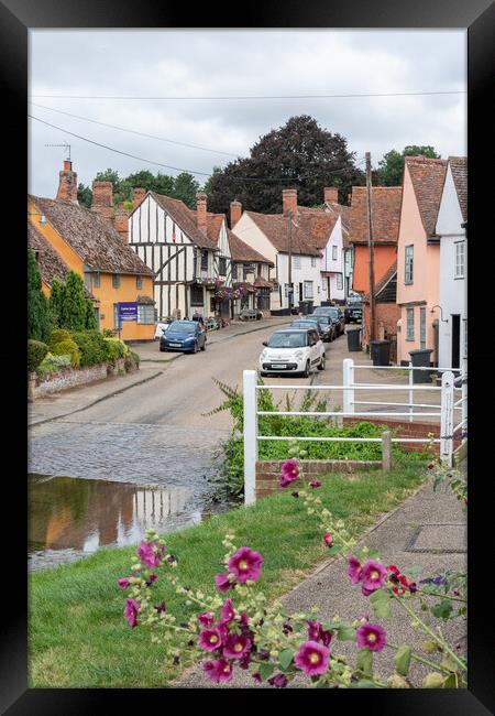 Kersey Village, Suffolk Framed Print by Graham Custance