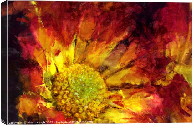 Flaming Flower Canvas Print by Philip Gough