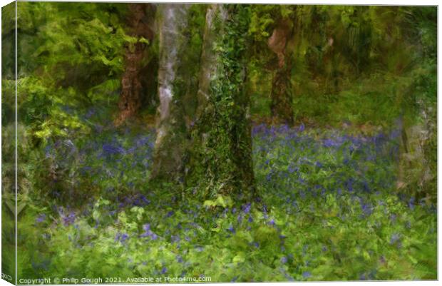 Woodland Bluebells Canvas Print by Philip Gough
