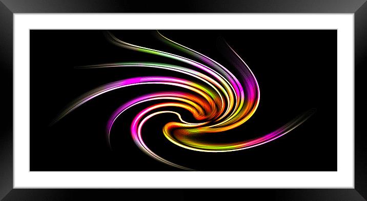 swirly abstract Framed Mounted Print by Northeast Images