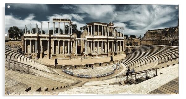 Ancient Splendour Merida Roman Theatre Acrylic by Roger Mechan