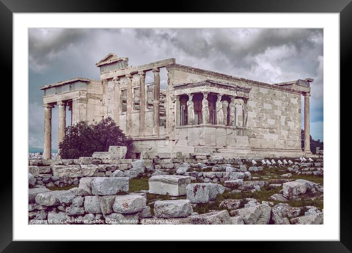Erechtheum Temple, Athens, Greece Framed Mounted Print by Daniel Ferreira-Leite