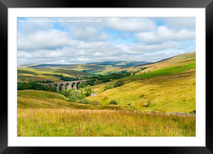 Dent Head Viaduct in Yorkshire Dales Framed Mounted Print by Beata Aldridge