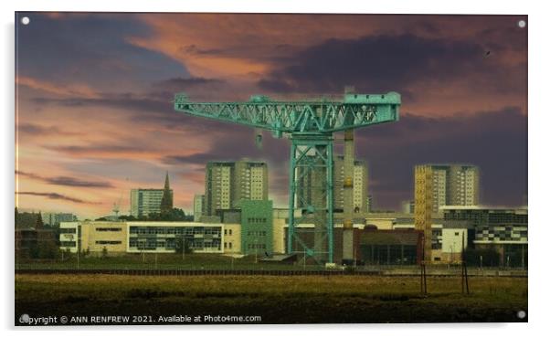 A Glasgow Landmark Acrylic by ANN RENFREW