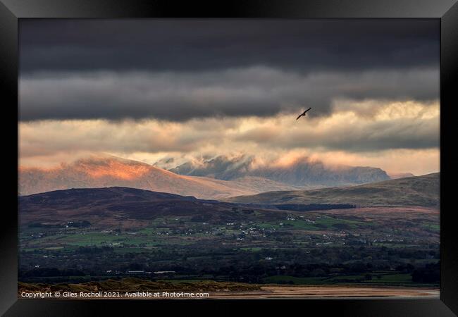 Welsh mountains Snowdonia Framed Print by Giles Rocholl