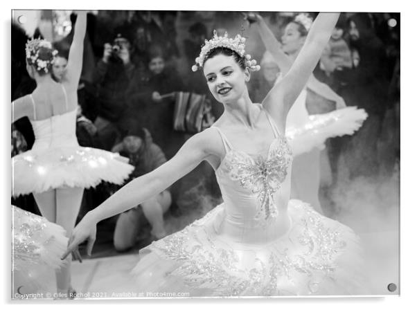 Ballerina dancer performing Acrylic by Giles Rocholl