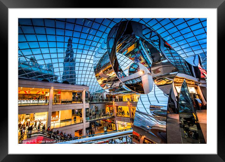 Trinity Shopping Centre Leeds Framed Mounted Print by Giles Rocholl