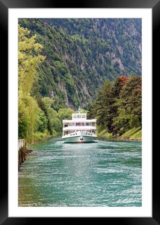 Journey Through the Scenic Swiss Valley Framed Mounted Print by Roger Mechan