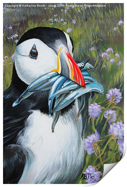 Puffin Print by Katherine Booth - Jones