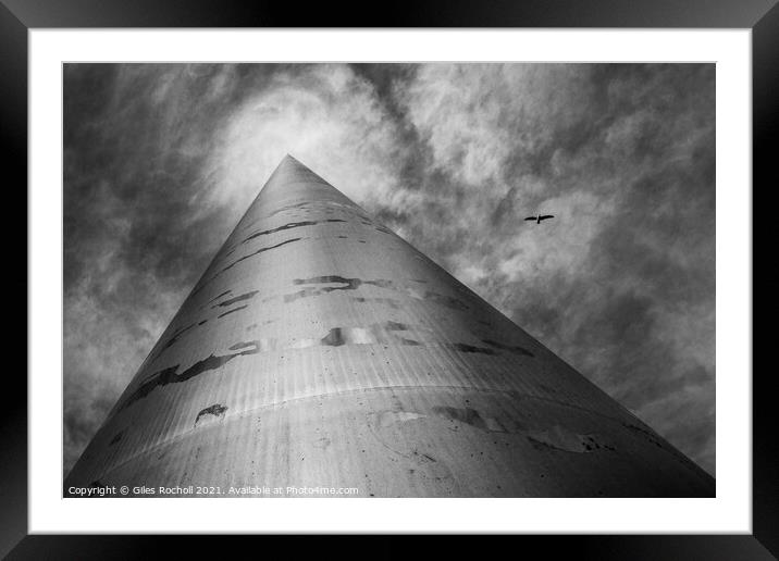 The spire of Dublin Ireland Framed Mounted Print by Giles Rocholl