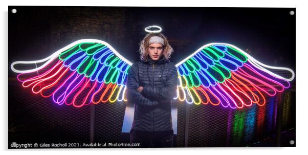 Angel illumination halo Acrylic by Giles Rocholl