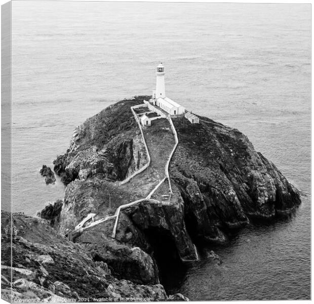 South Stack Lighthouse Anglesey Canvas Print by Andy McGarry