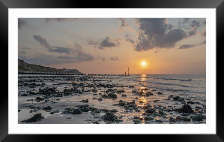 Coastal Sunset at Sheringham Norfolk Framed Mounted Print by Robbie Spencer