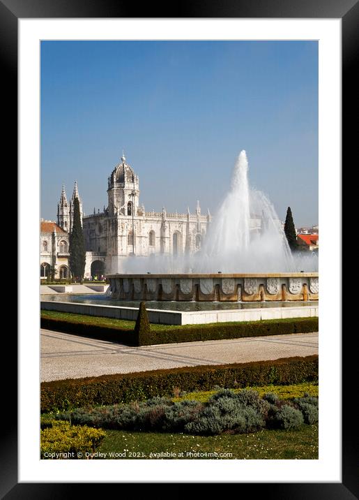Tranquil Sunrise at Jeronimos Monastery Framed Mounted Print by Dudley Wood