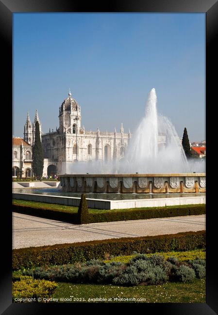 Tranquil Sunrise at Jeronimos Monastery Framed Print by Dudley Wood