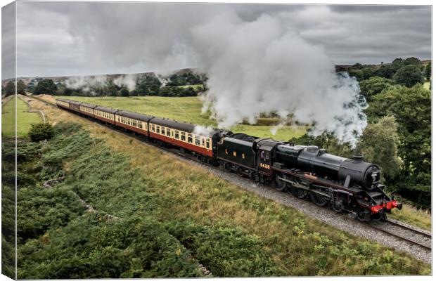 5428 “Eric Treacy“ on the NYMR Canvas Print by Dave Hudspeth Landscape Photography