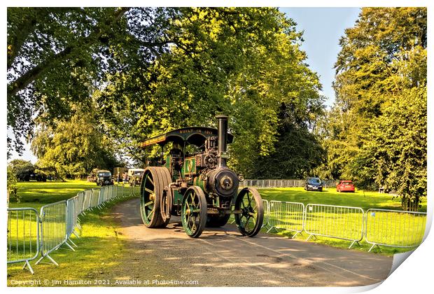 Old Traction Engine Print by jim Hamilton
