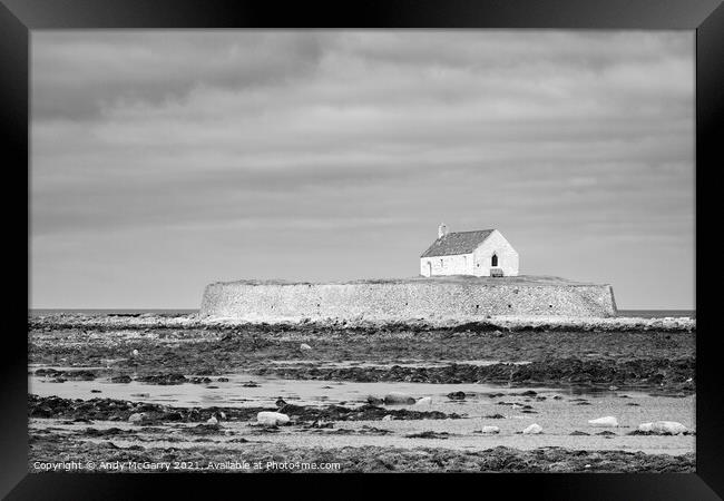 Church in the Sea Framed Print by Andy McGarry