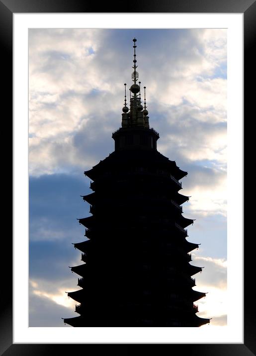 China temple Framed Mounted Print by Stan Lihai