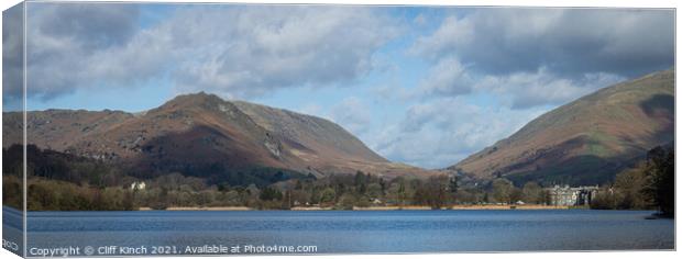Grasmere panorama Canvas Print by Cliff Kinch