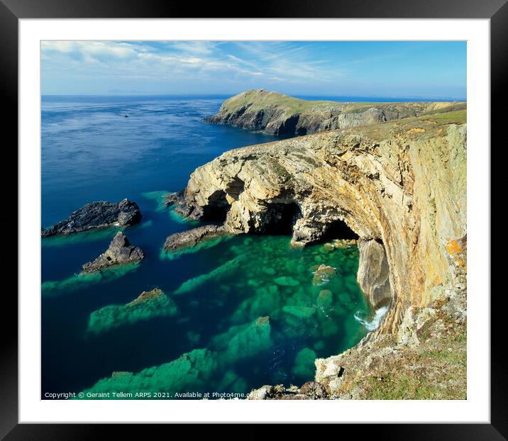 Wooltack Point, Pembrokeshire, West Wales, UK Framed Mounted Print by Geraint Tellem ARPS