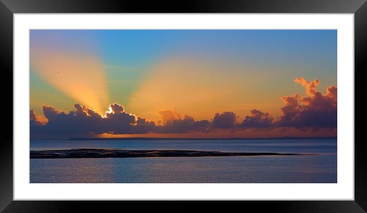 Tropical Sunrise over the Archipelago Framed Mounted Print by Jeremy Hayden