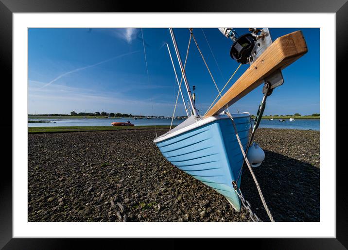Blue sailing on Bosham harbour Framed Mounted Print by Paul Tyzack