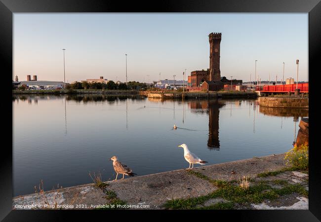 Birkenhead Docks Framed Print by Philip Brookes