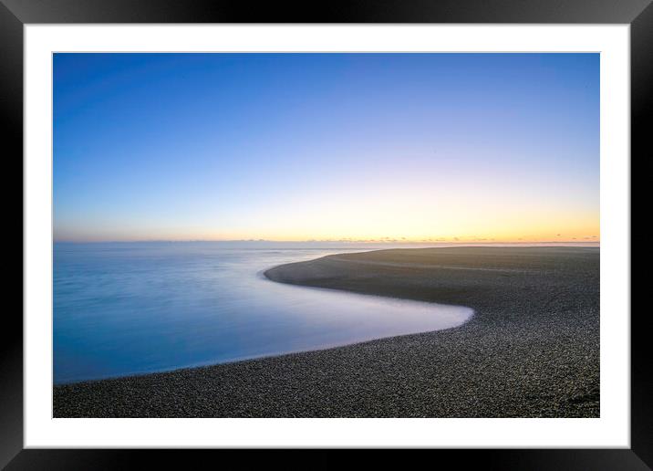 Shingle Street at Sunrise Framed Mounted Print by Robbie Spencer