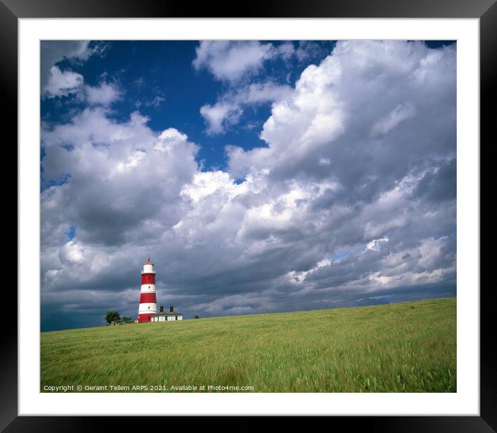 Happisburgh Lighthous, North Norfolk, England, UK Framed Mounted Print by Geraint Tellem ARPS