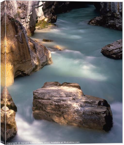 Marble Canyon, Kootenay National Park, British Columbia, Canada Canvas Print by Geraint Tellem ARPS