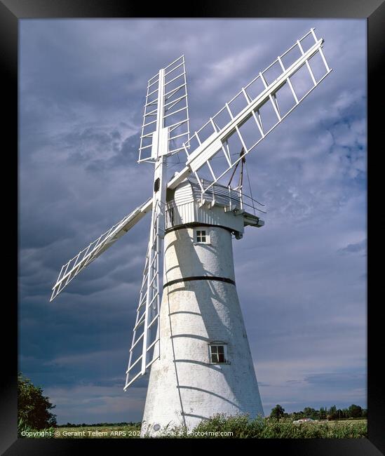 Thurne Mill, Norfolk Broads, England, UK Framed Print by Geraint Tellem ARPS